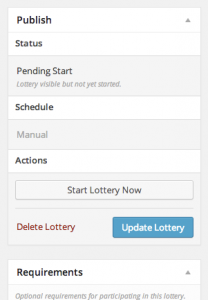 1.2 Lottery - Pending Start