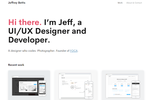 Jeffrey Betts UI/UX Designer