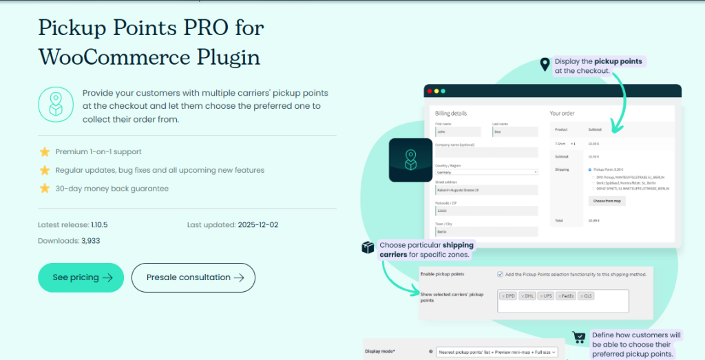 Pickup Points PRO for WooCommerce