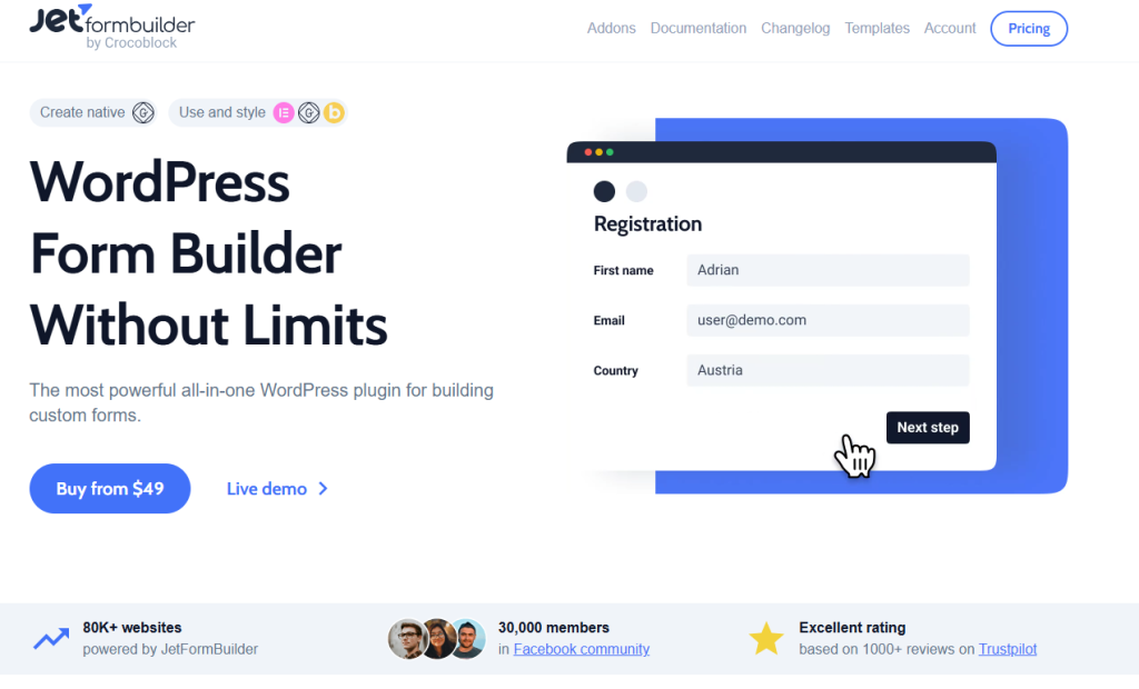 JetFormBuilder - WordPress quiz builder