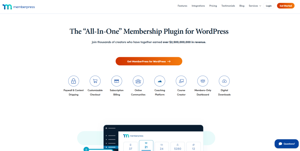 MemberPress – Best for Courses and Paid Communities