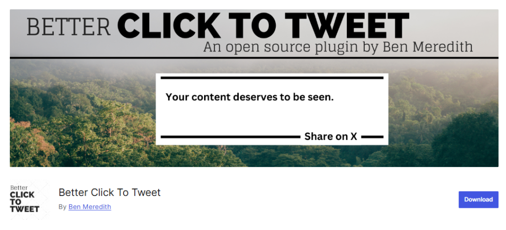 Better Click to Tweet - Quote-based social sharing