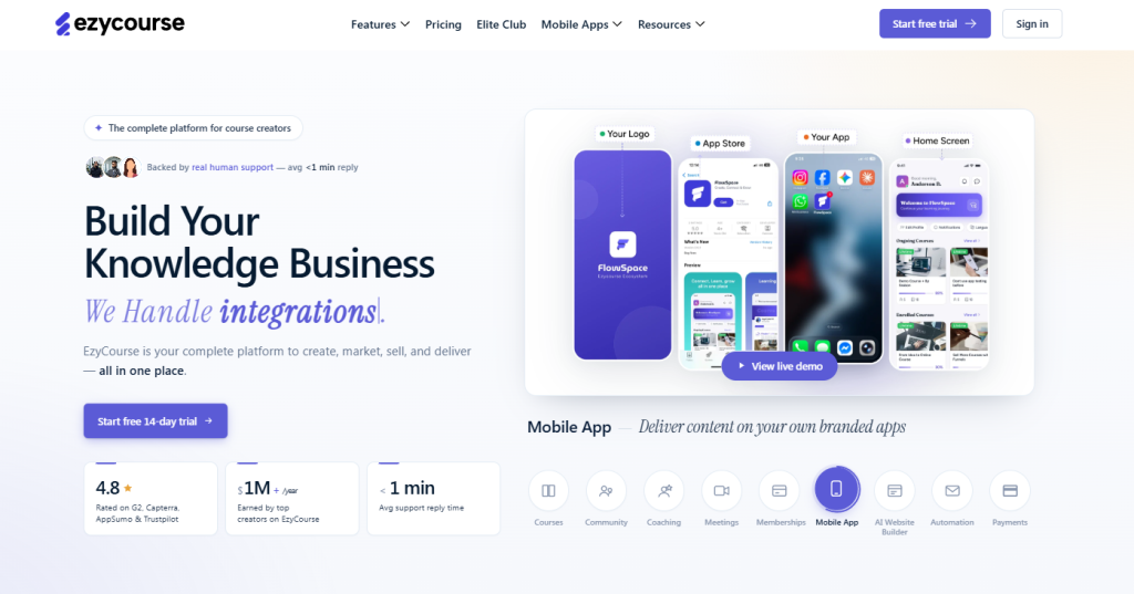 EzyCourse - All-in-One Platform for Course-Based Gamified Loyalty Programs