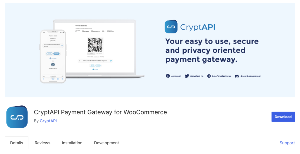 CryptAPI Payment Gateway - Best for Automated Crypto Processing