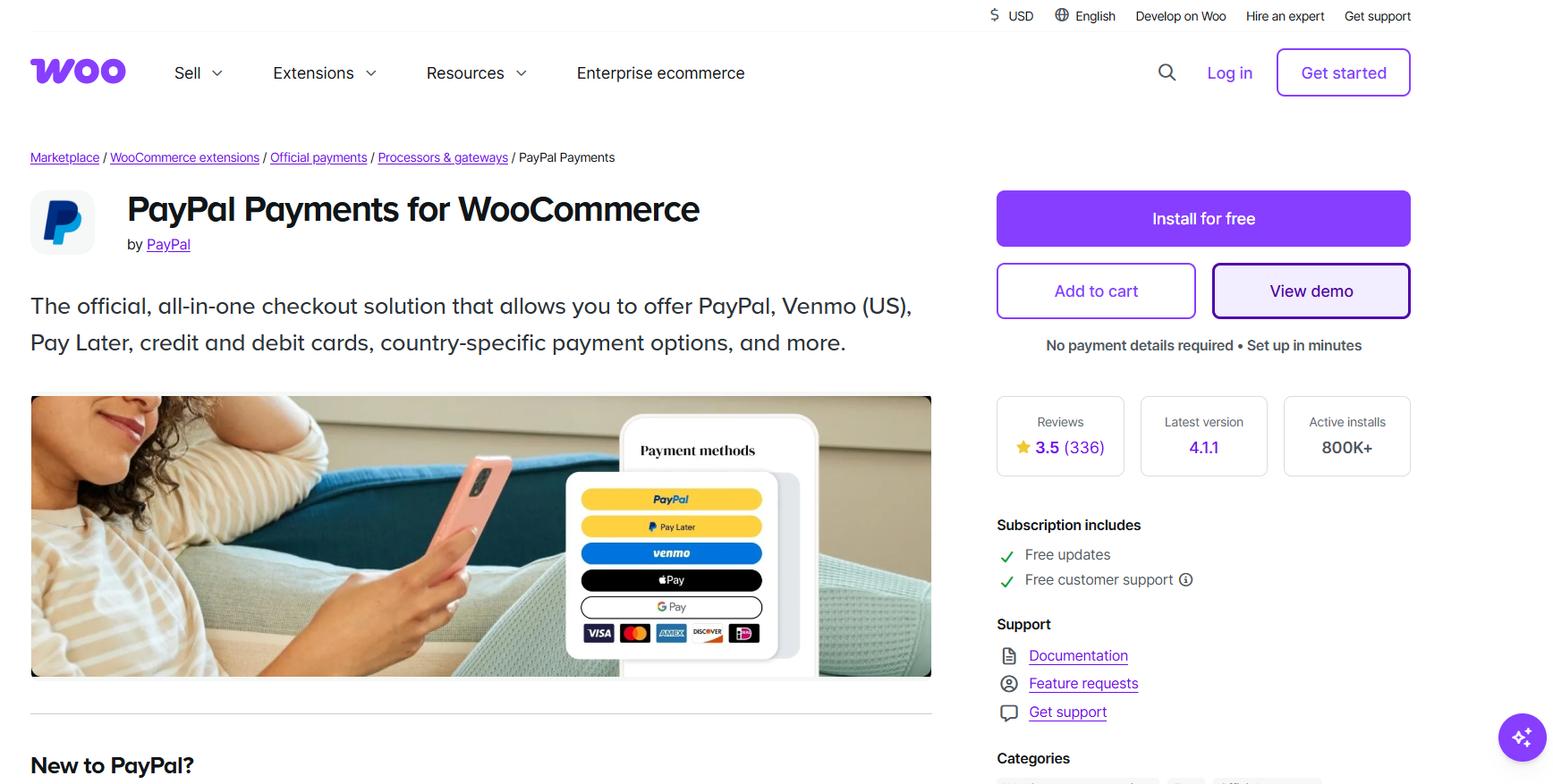 PayPal Payments for WooCommerce