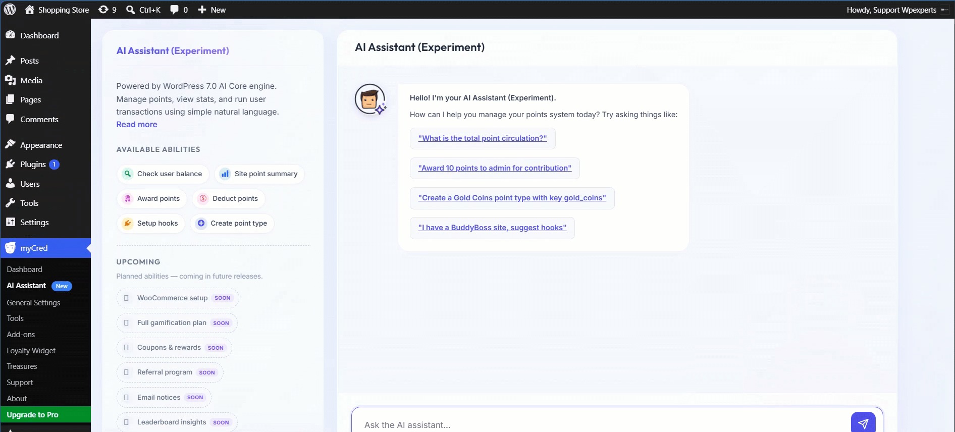 myCred AI Assistant (Beta)